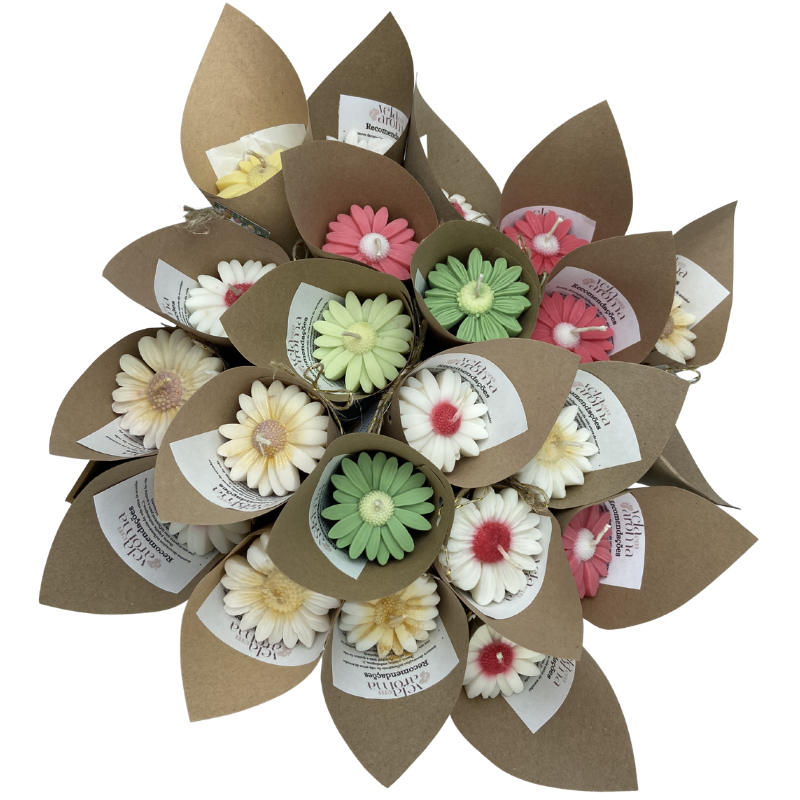 Vela Aromática Flor de Margarida 20 Gramas