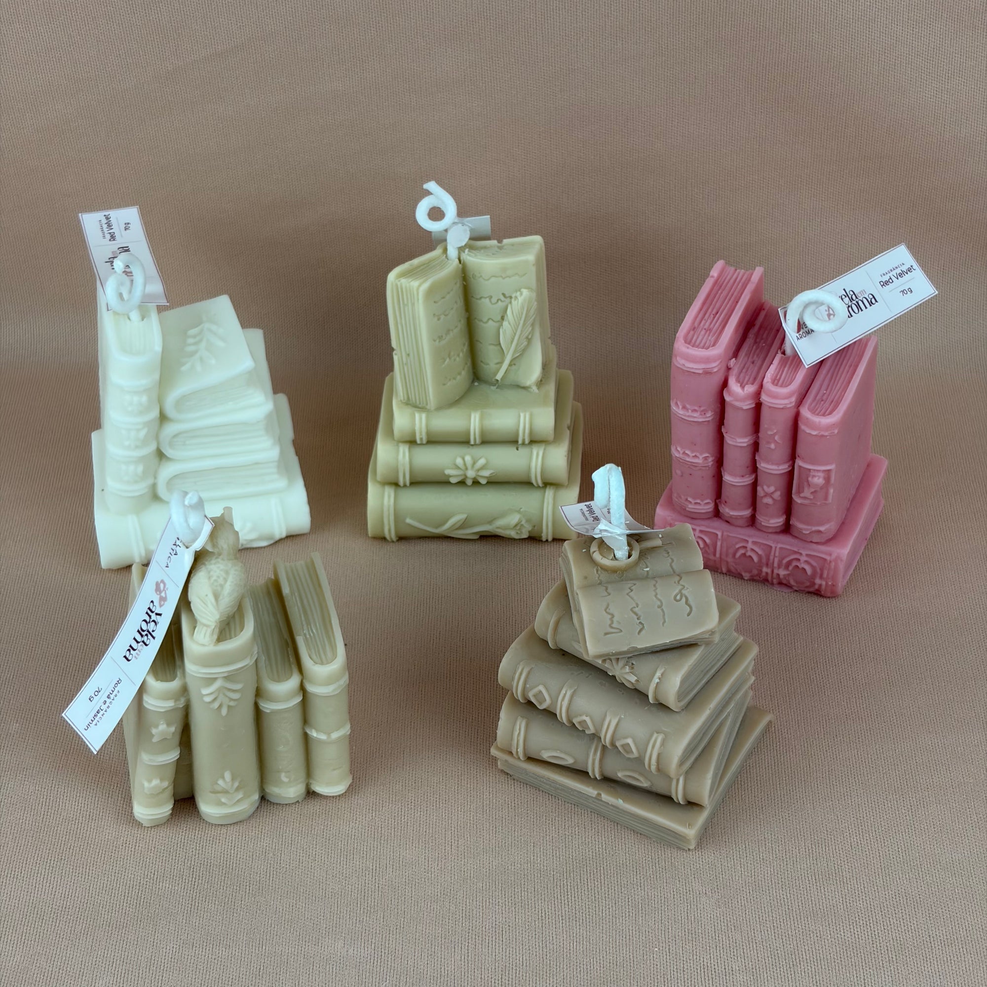 Vela Aromática Livros 70 Gramas