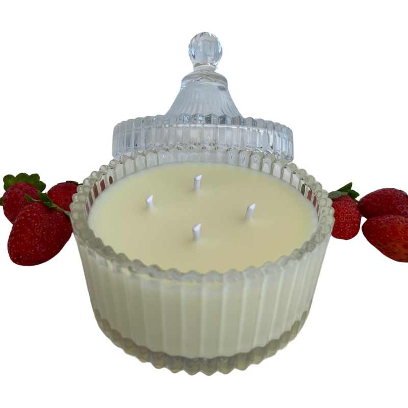 Vela Aromática Morango e Framboesa de 200 Gramas - Bombonier