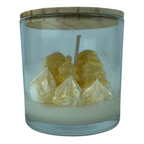 Vela Aromática Natalina em Copo com tampa de Madeira 80g