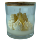 Vela Aromática Natalina em Copo com tampa de Madeira 80g