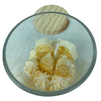 Vela Aromática Natalina em Copo com tampa de Madeira 80g