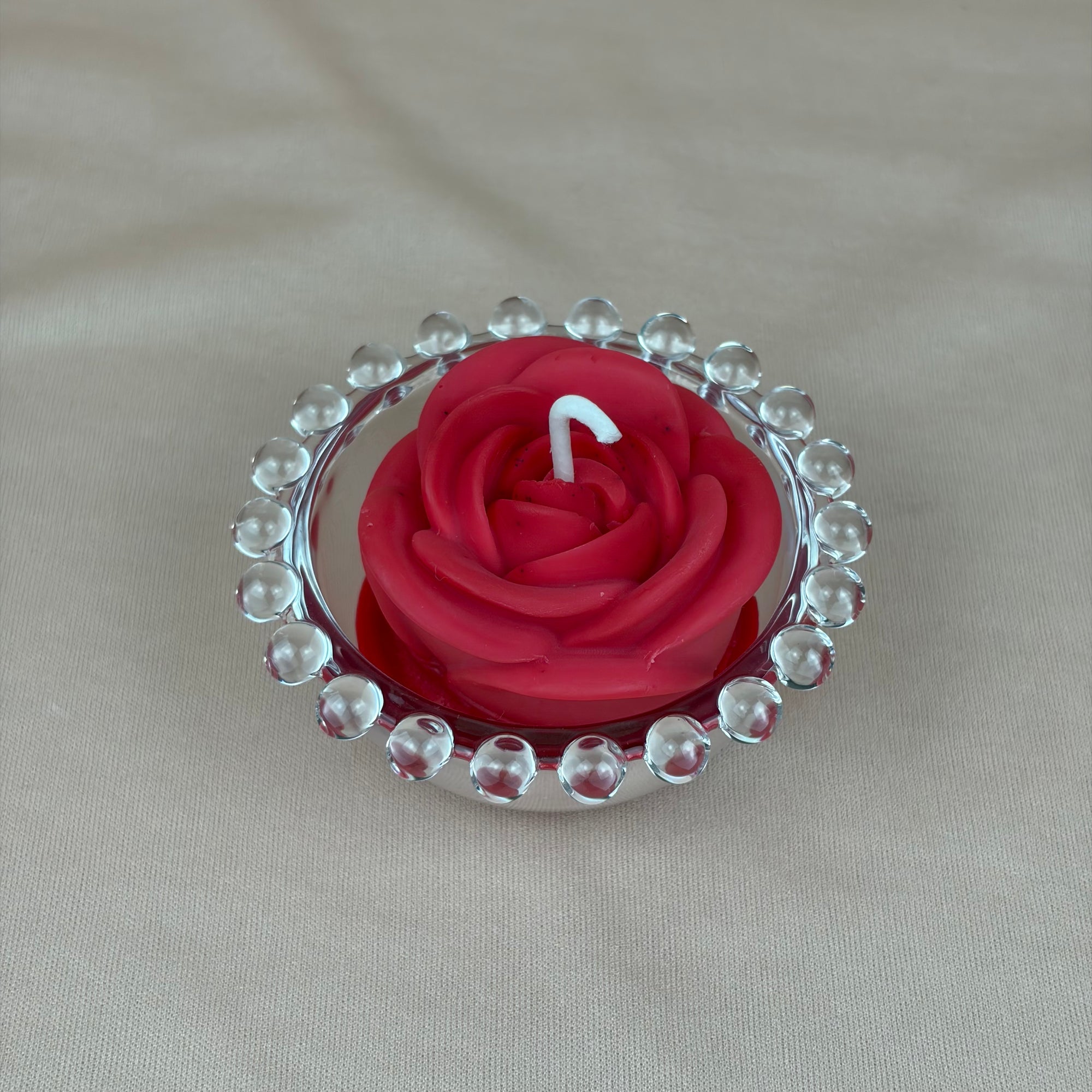 Vela Aromática Rosa 50 Gramas - Bombonier Bolinhas