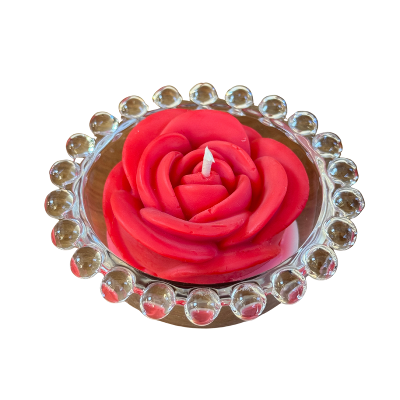 Vela Aromática Rosa 50 Gramas - Bombonier Bolinhas