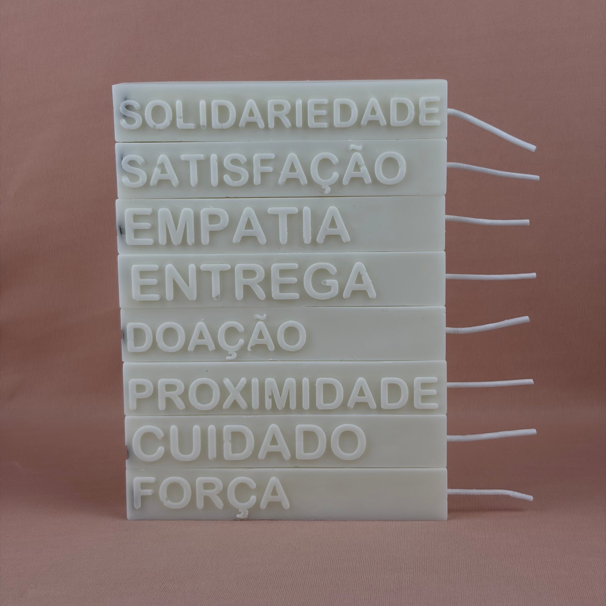 Vela Aromática com Palavra 70 Gramas