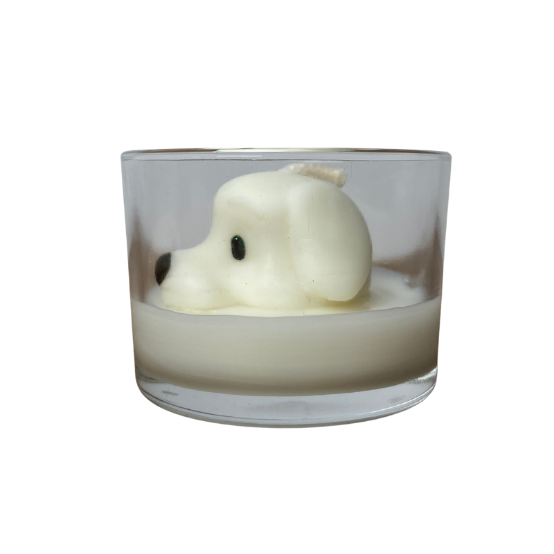 Vela Aromática de 80 Gramas em Copo com tampa de Madeira - Personalizada Pet