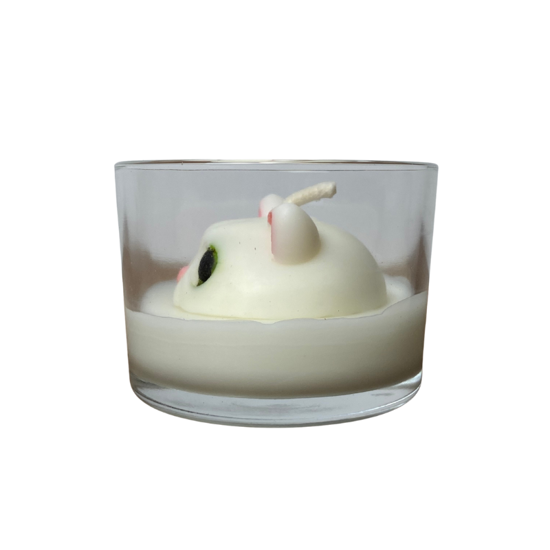 Vela Aromática de 80 Gramas em Copo com tampa de Madeira - Personalizada Pet