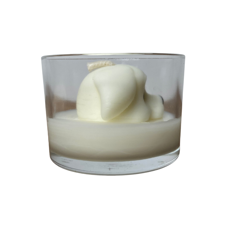 Vela Aromática de 80 Gramas em Copo com tampa de Madeira - Personalizada Pet