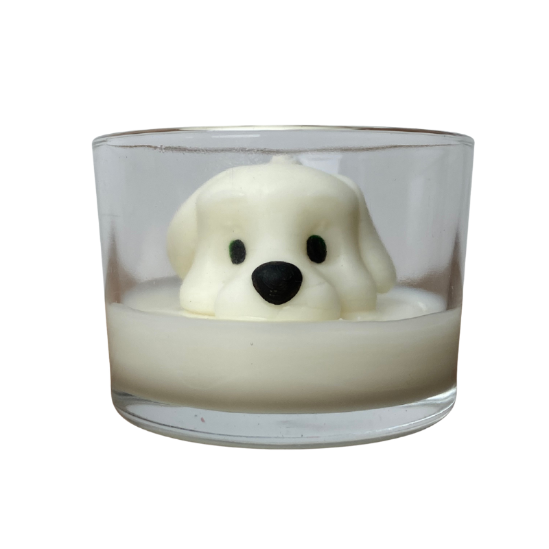 Vela Aromática de 80 Gramas em Copo com tampa de Madeira - Personalizada Pet