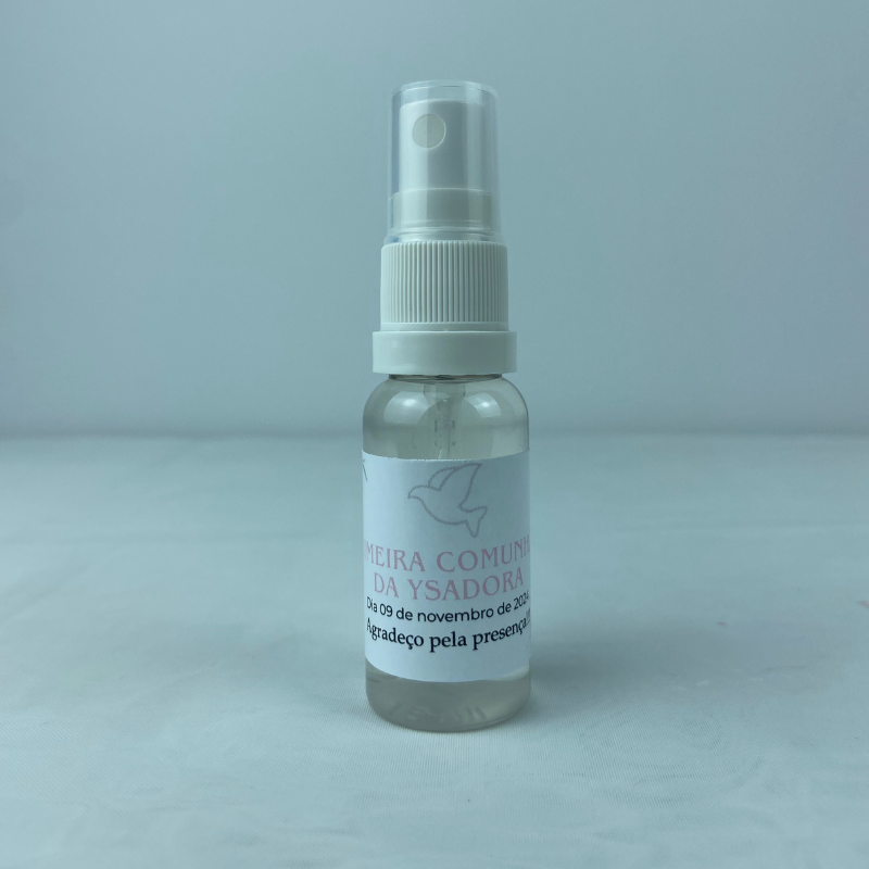 Aromatizador de ambiente em Spray 20ml - Lembrancinhas de Primeira Comunhão Personalizada